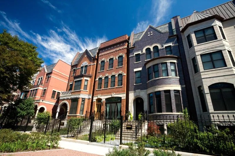 Homes within Prairie Avenue Historic District in Chicago, Illinois 60616